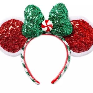 Disney - Holiday Peppermint Minnie Ears, Brand New with Tags, Never Worn